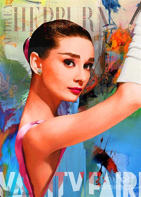 Audrey Hepburn Vanity Fair Painting By Sheila Elsea Fine Art America