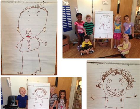 Collaborative Self Portraits Each Child Has A Chance To Come Up To The
