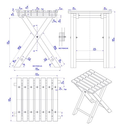 Folding Stool Plan