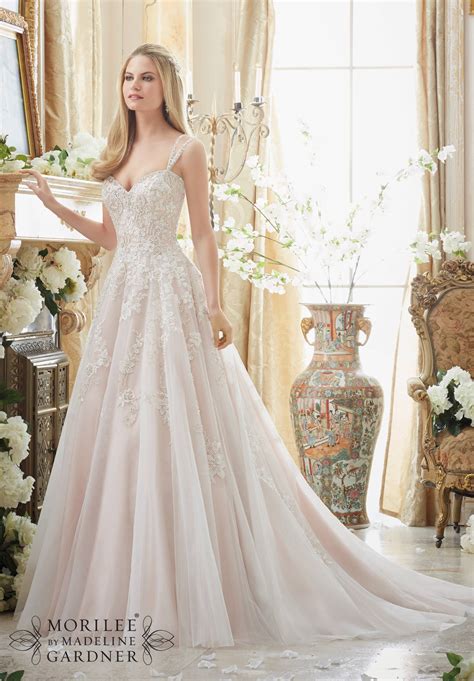 Wedding Dress Mori Lee Bridal Fall 2016 Collection 2881 Elaborately Beaded Embroidery On