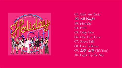 [full Album] Girls Generation Snsd The 6th Album Holiday Night Youtube