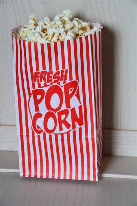 25 Retro Popcorn Party Bags Party Supplies Party Favors And Games