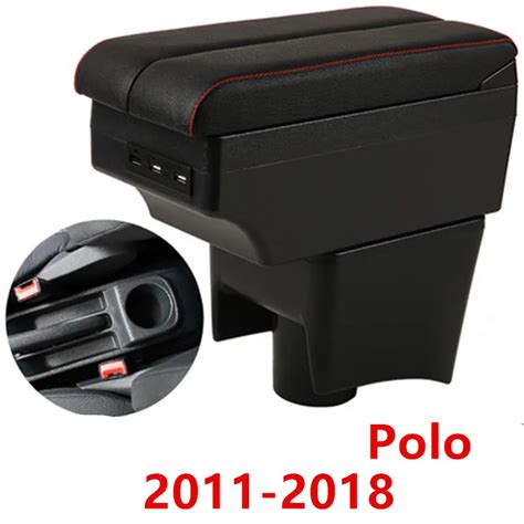 For Volkswagen Polo Mk5 6r Vento 2010 2018 Dual Layer Armrest Arm Rest