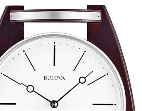 Bulova C4896 Belaire Modern Wall Clock The Clock Depot