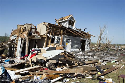 A Home Lies In Ruins After A Tornado Yesterday Tore Through The Area