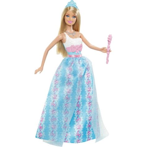 Mu Eca Barbie Princesas En Una Fiesta Con Vestido Azul W