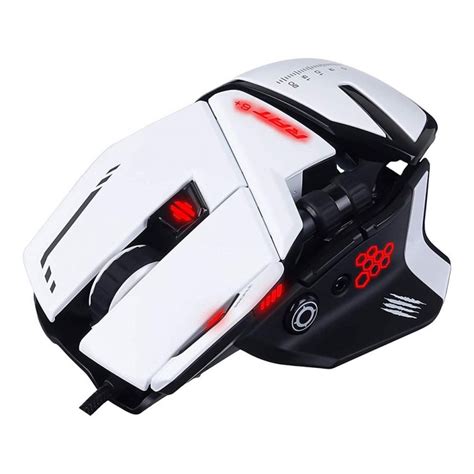 Mad Catz Rat 6 Rgb Wired Gaming Mouse White Pc Studio