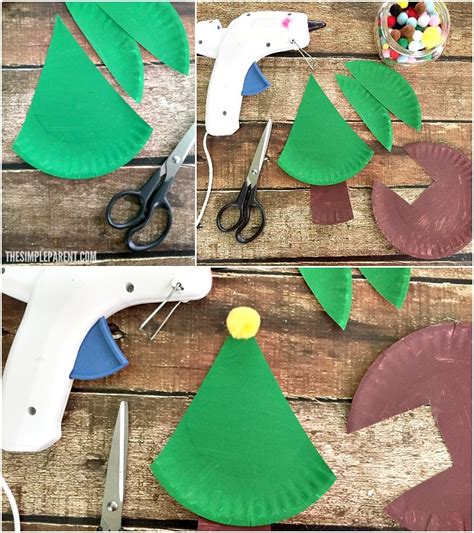 Paper Plate Christmas Tree Craft The Simple Parent