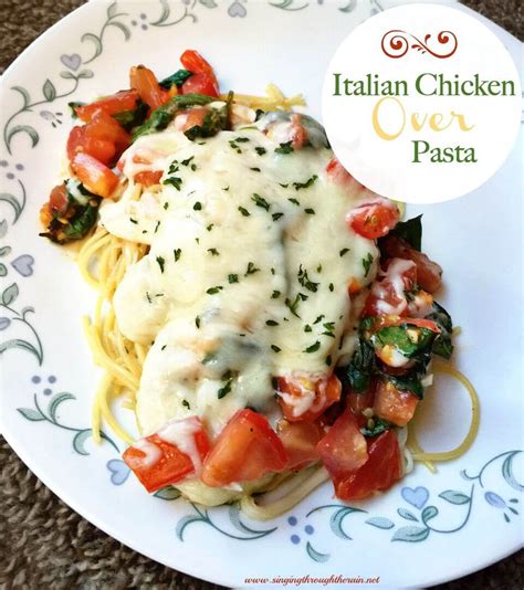 Dot the top with butter. Italian Chicken Over Pasta | Singing Through the Rain