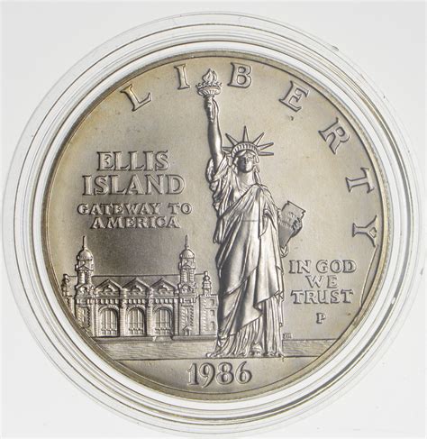 Silver Uncirculated 1986 Statue Of Liberty Centennial Commemorative