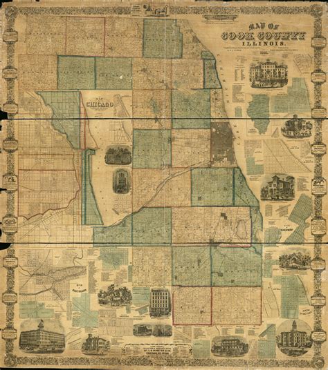 Map Of Cook County Illinois Library Of Congress