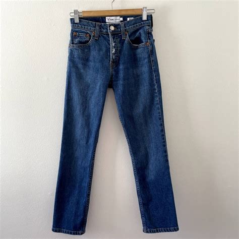 Redone Redone Jeans Womens 24 Blue The Crawford Cindy Button Fly Grailed