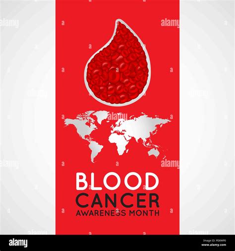 Blood Cancer Awareness Month Vector Logo Icon Illustration Stock Vector
