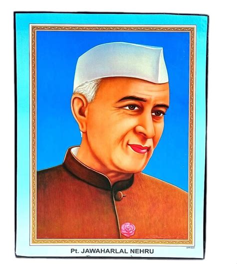 Particle Board Pt Jawaharlal Nehru Photo Frame For Education Purpose