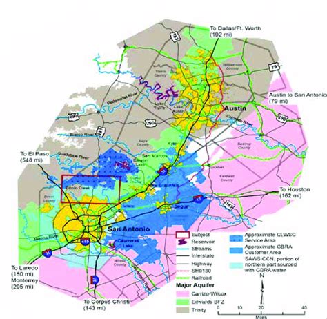 Map of san antonio (tx), united states. Map of the San Antonio to Austin Corridor (The Silicon Valley of Texas)... | Download Scientific ...