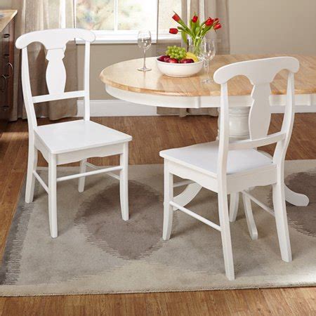 And as we've already made sure each set is perfectly coordinated, you won't have to spend time looking for a table and chairs that match. Empire Dining Chair, White, Set of 2 - Walmart.com