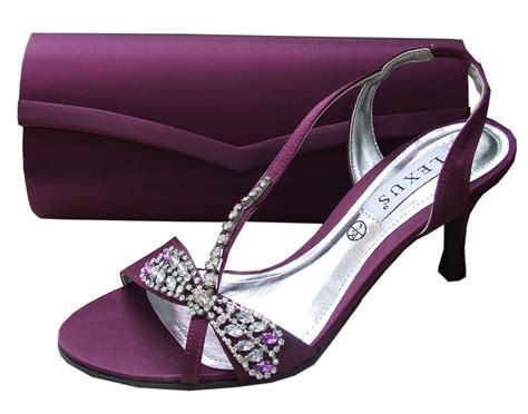 Lexus Caprice Purple Plum Evening Sandals Sole Divas Evening