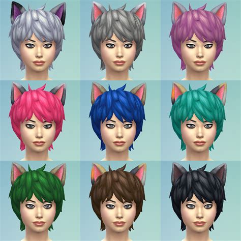 Mod The Sims More Realistic Cat Ears Hair