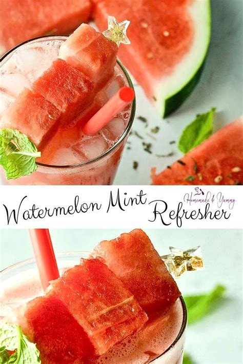 Watermelon Mint Refresher Is The Perfect Way To Cool Down On Hot Summer
