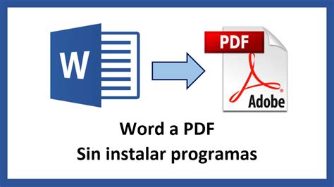 Convertir De Word A Pdf Gratis Online Sin Correo Printable Templates Free