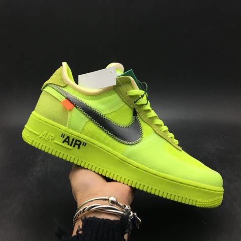Shop Nike Air Force 1 Low Off White Volt At Low Price Online At Solez4real