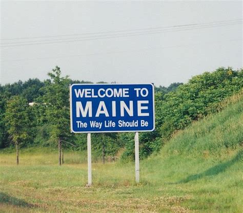 Welcome To Maine On I 95 North Jimmy Emerson Dvm Flickr