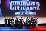 Parte del reparto de 'Capitán América: Civil War' posan juntos en su ...