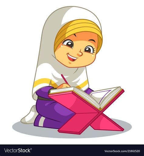 66 Gaya Terbaru Kartun Baca Quran Gambar Pemandangan
