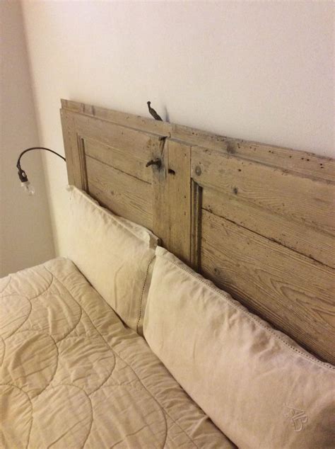 Spazio casa testata letto in ferro battuto foglie oro. testata letto in legno riciclato - Cerca con Google | Idee ...