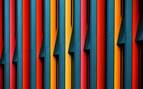 Stylish Facade Design Multi Colored Columns Modern Exterior Modern
