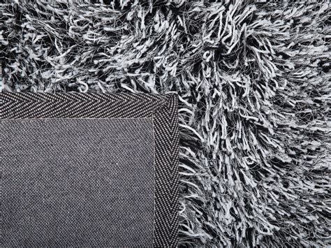 Shaggy Area Rug 200 X 300 Cm Black And White Cide Uk