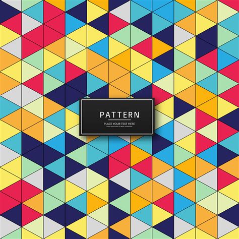 Abstract Colorful Triangle Pattern Background Illustration 245917