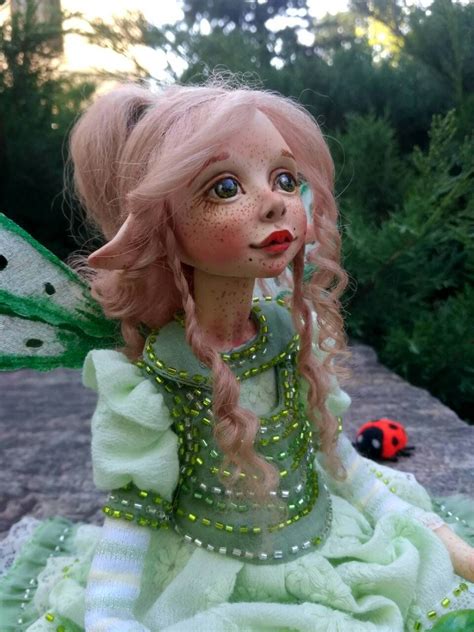 Art Ooak Doll Artist Fairy Polymer Clay Doll Ooak Fairy Etsy Ooak