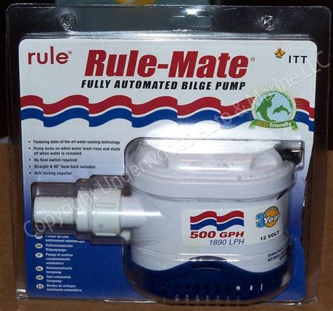 Purchase RULE Mate 500 GPH Automatic 12V Bilge Pump 3 4 In Davison