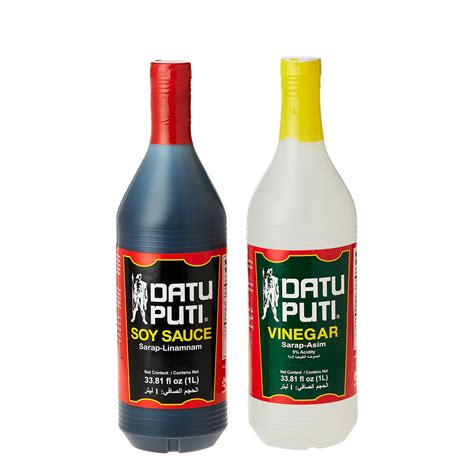 Datu Puti Vinegar 1 Litre Datu Puti Soy Sauce 1litre Online At Best Price Filipino Lulu Qatar