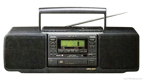 Sony CFD Manual Portable CD Radio Cassette Recorder HiFi Engine