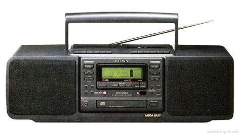 Sony CFD 255 Manual Portable CD Radio Cassette Recorder HiFi Engine