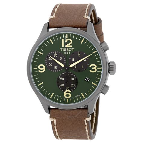 Tissot T Sport Chronograph XL Olive Green Dial Men S Watch T116 617 36