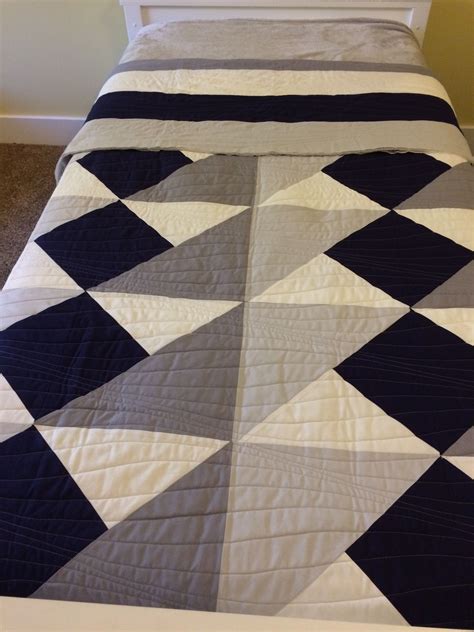 Twin Size Quilt Kona Solids Easy Modern Pattern Twin Quilt Size