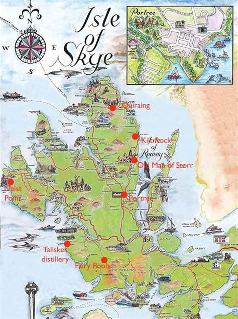 Tourist Isle Of Skye Map