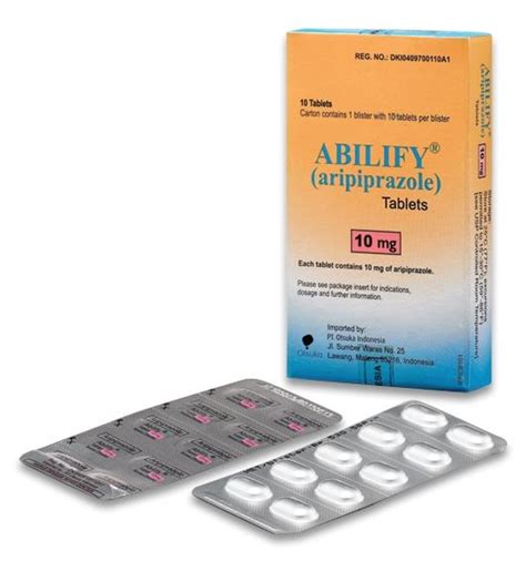 Abilify Tablet Presentationpacking Mims Indonesia
