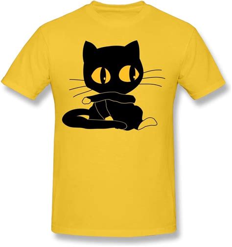 Cute Pussy Catkitten Big Eyes Men T Shirts 100 Cotton