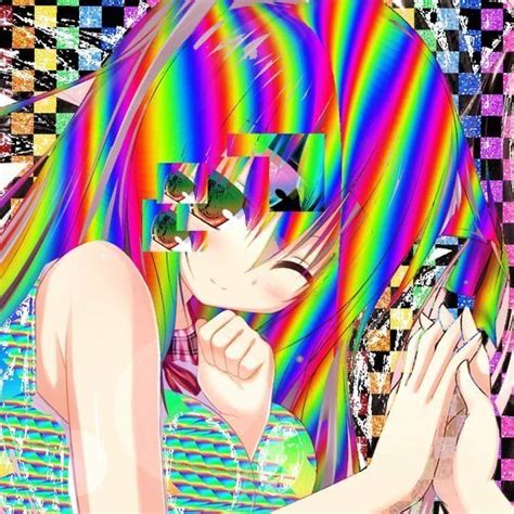 Add Icaitlini In 2020 Aesthetic Anime Glitch Art Rainbow Aesthetic