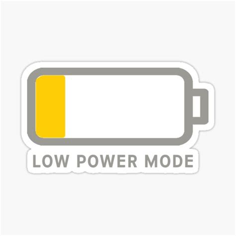 Low Power Mode Sticker For Sale By Jordan804 Redbubble