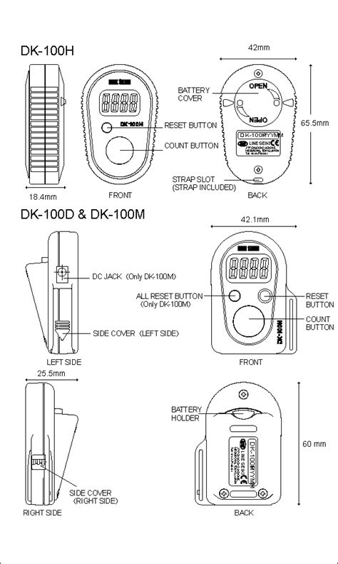 Line Seiki Co Ltd Products Tally Counters Dk 100