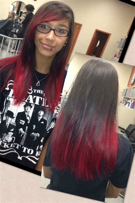 30 Dip Dye Colors For Red Hair Fashion Style