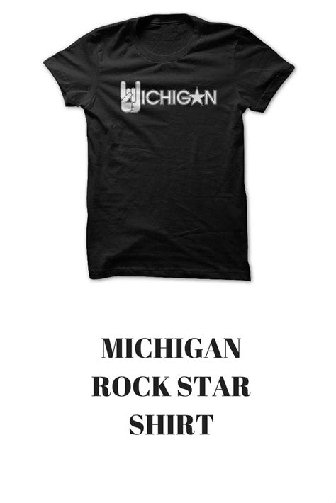 Michigan Rock Star Shirt Michigan Michigantshirts States Rockstar