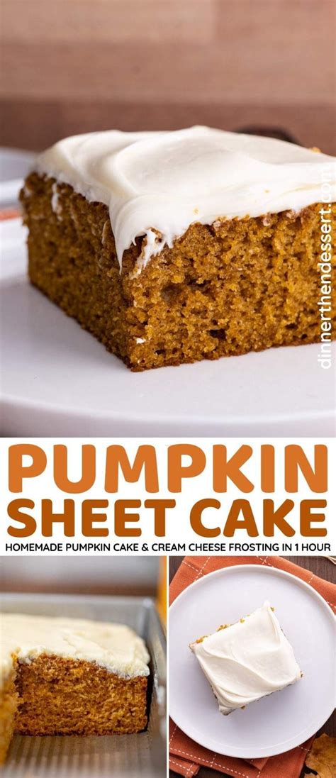Easy Pumpkin Sheet Cake Recipe Dinner Then Dessert
