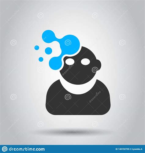 Mind People Icon In Comic Style Human Frustration Vector Cartoon