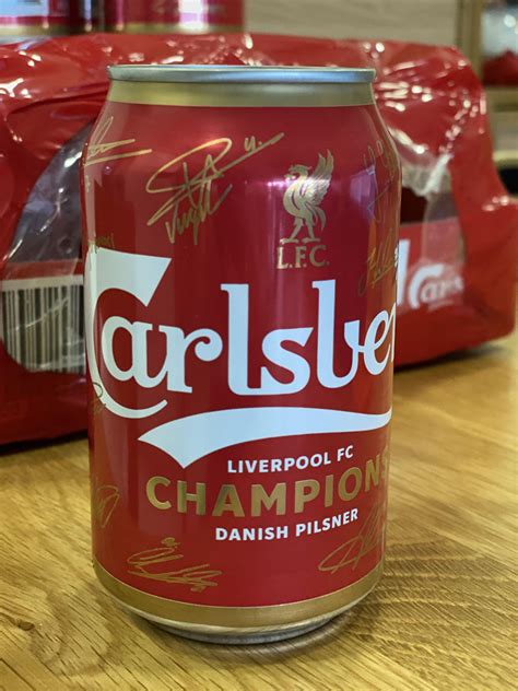 Carlsberg Liverpool Fc Champions Danish Pilsner Cans Food Drinks Alcoholic Beverages On